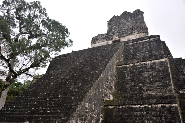 The 38m tall Templo II, however, can be climbed using a wooden staircase on the south side