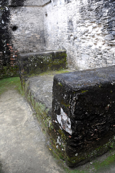 Stone bench typical of Mayan residences