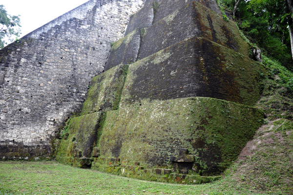 Only the front (north) side of the temple has been fully excavated - the sides and back are a jungle covered mound