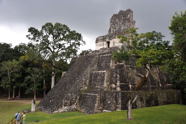 Temple II - Temple of the Masks, at the west end of the Gran Plaza, Tikal