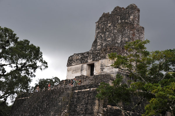 The summit shrine of Temple II, Tikal
