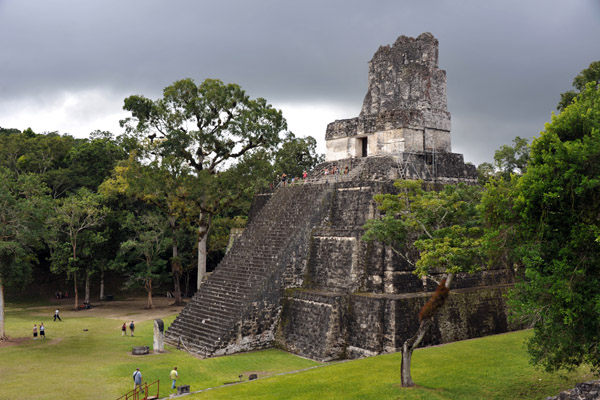 Temple II, the most heavily restored of Tikal