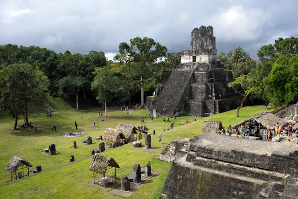Grand Plaza of Tikal from the Northern Acropolis