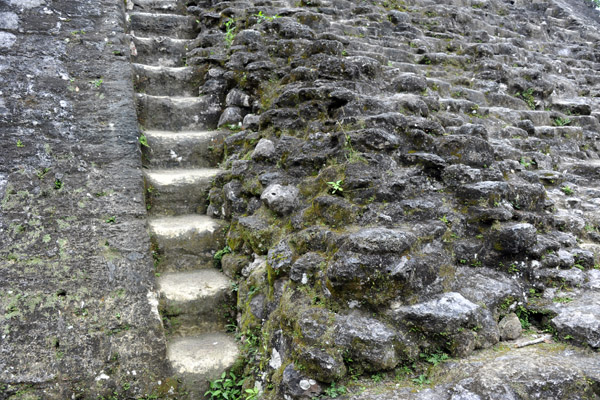 Stairs on the southern face of the Talud-Tablero Temple (