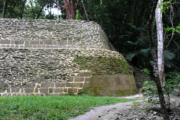 The excavated northeast corner of Temple IV