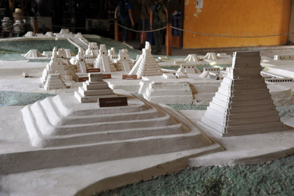 Model with the unexcavated Southern Acropolis