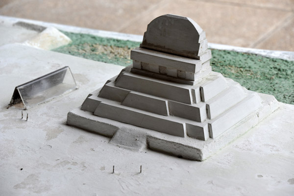Model of the remote Temple VI which I did not visit