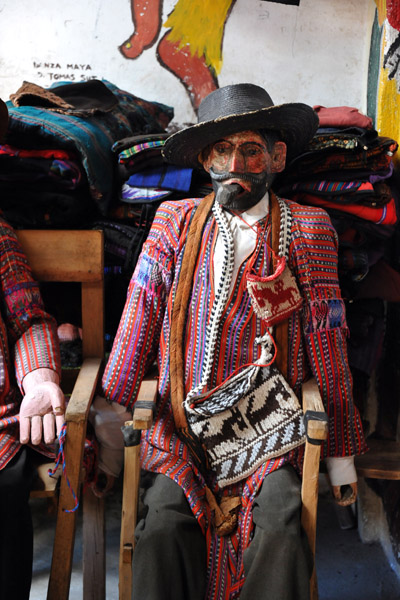 Mannequin displaying traditional men's clothing
