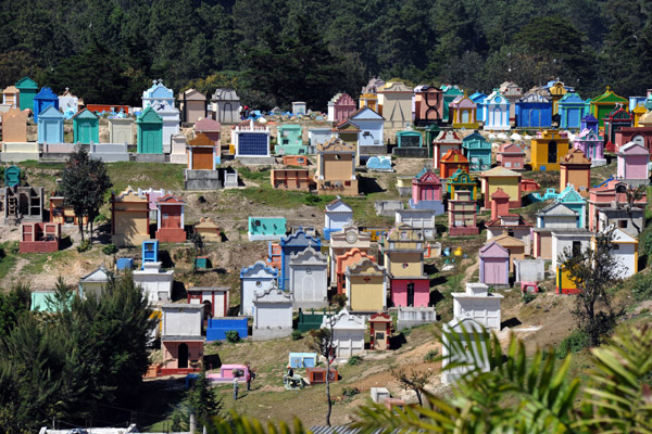 Cemetery of Chichicastenango on the western edge of town