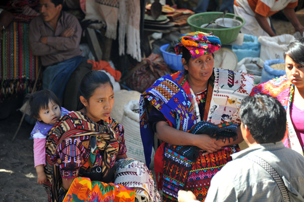 Quiché woman shopping in Chichicastenango's market