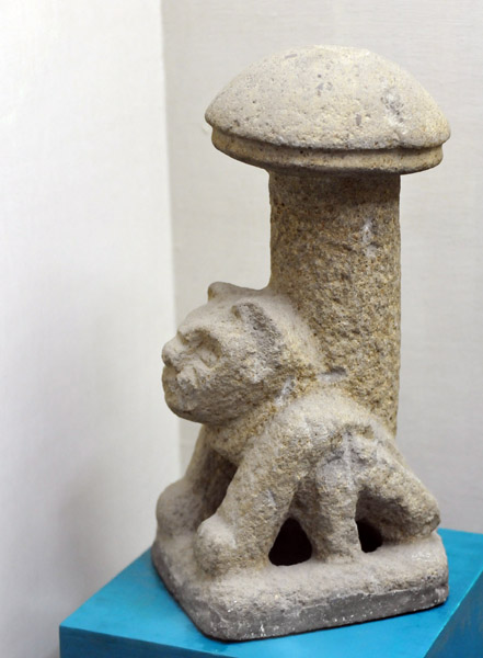 Sculpture with a form of a fungus, Kaminaljuyu, Late Preclassic Period, 250 BC-250 AD