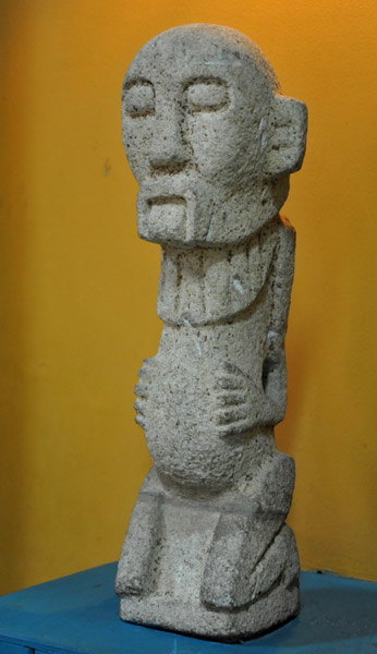 Anthropomorphic Pedestal Sculpture, Malacatán, South Coast, Middle Preclassic Period, 800 BC-300 AD