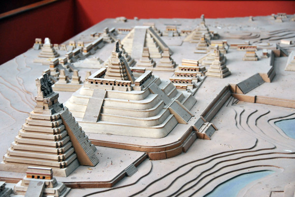 Model of Tikal - Southern Acropolis and Templo V