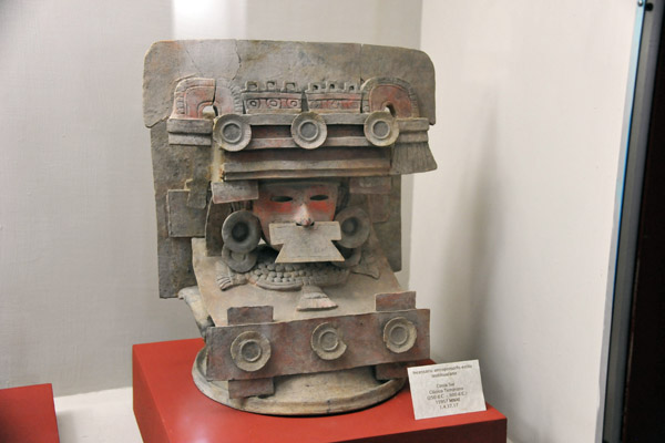 Anthropomorphical incense burner of the Teotihuacan Style, South Coast, Early Classic Period 250 BC-600 AD