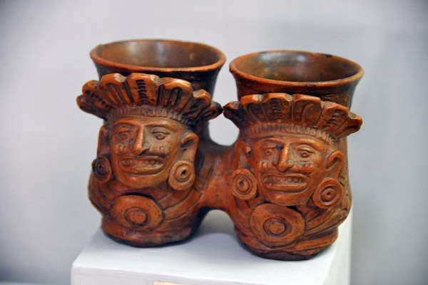 Double vessel with effigies, San Andrés Sajcabaja, Postclassic Period 925-1524