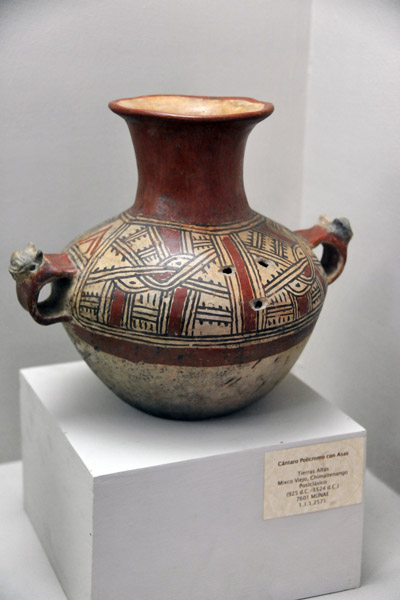 Polychromatic vessel with handles, Chimaltenango, Postclassic Period 925-1524
