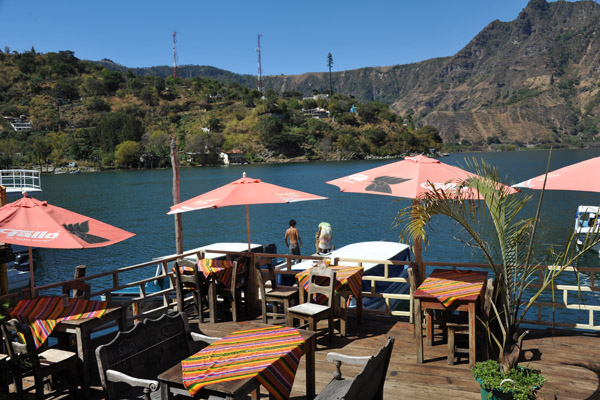 Little lakeside restaurant near the Panajachel lancha dock