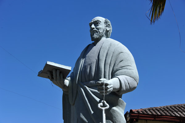 Statue of St. Peter, Parque Central, San Pedro La Laguna