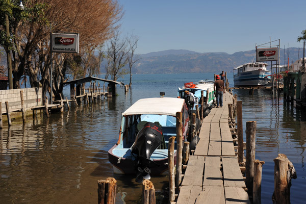 San Pedro's public ferry dock for Santiago Atitlán