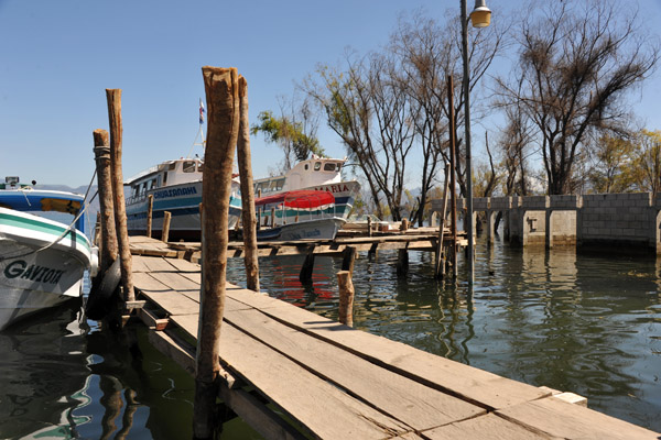 The dock at San Pedro is built on what used to be a street