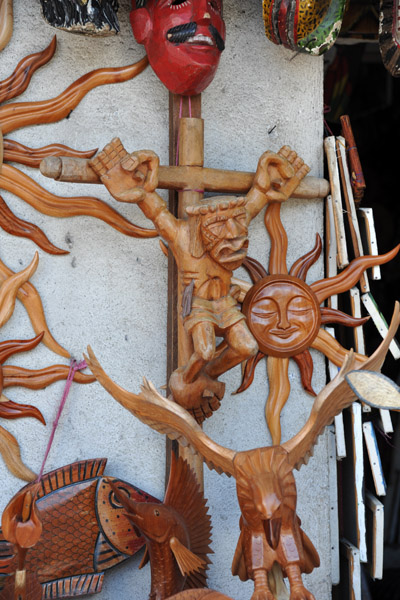 Guatemalan handicrafts - wood carving