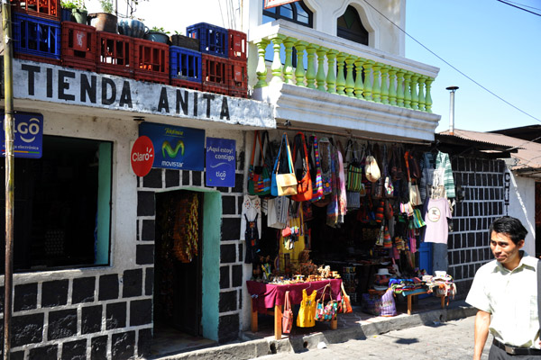 Along the main street of Santiago Atitlán leading from the dock to the town center