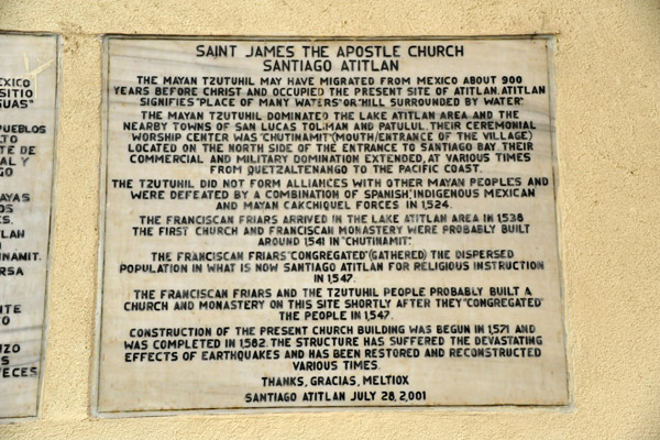 History of the Church of Saint James the Apostle