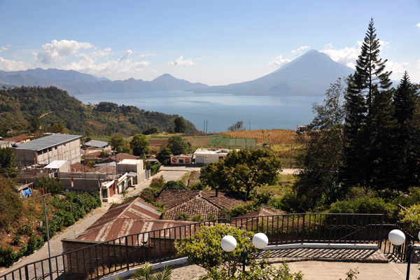 Park with a nice view of Lake Atitlan, Solola