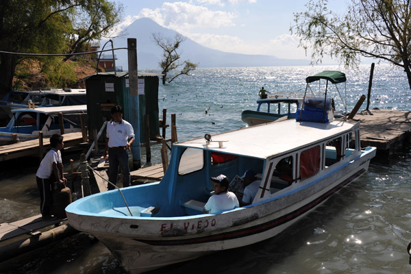 The public boats are the best way to get around Lake Atitlan