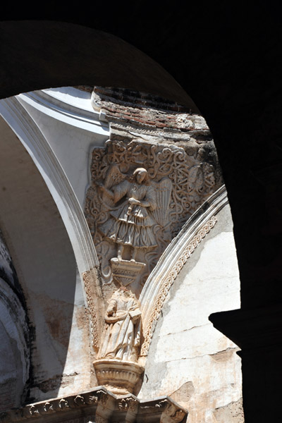 Pendentive with a surviving relief of an angel