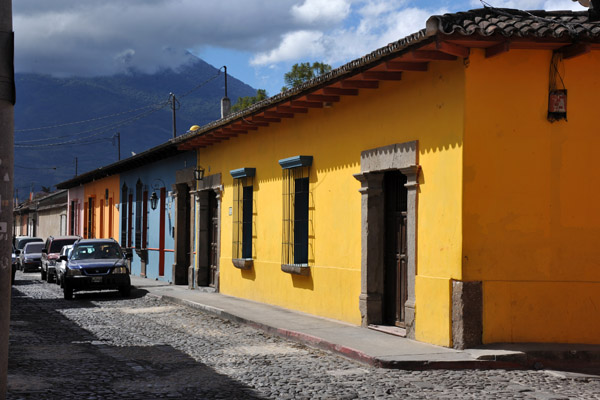 Antigua Guatemala is easy to navigate with it's square grid and prominent volcanoes
