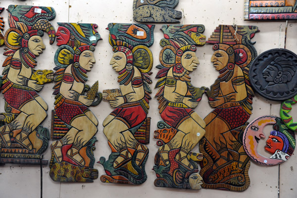 Guatemalan handicrafts - woodcarvings, Nim Po't