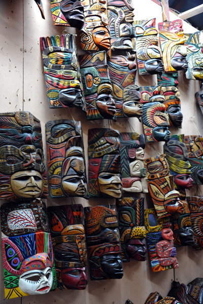 Guatemalan handicrafts - masks, Nim Po't