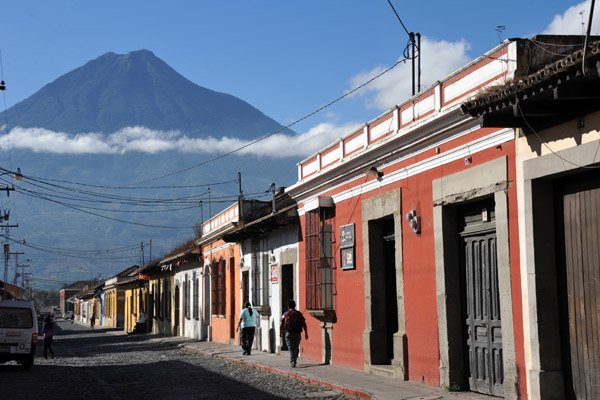 The Volcn de Agua last erupted in the mid-16th Century