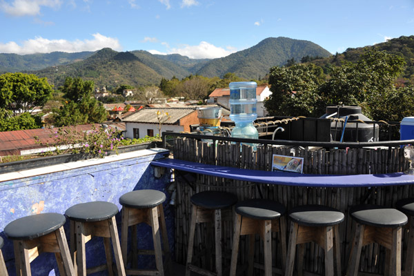 The terrace bar of Caf Sky, Antigua Guatemala