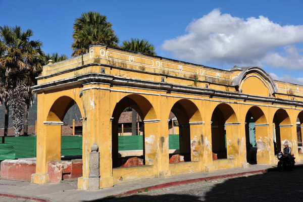 Old public laundry facilities at the east end of Plaza La Union