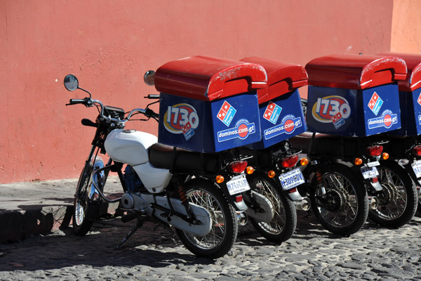 Dominoes delivers in Antigua Guatemala