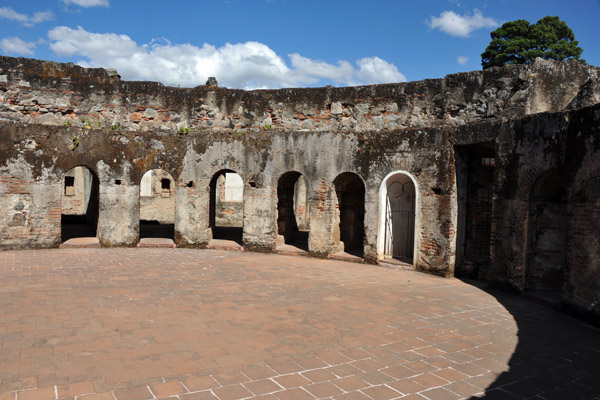 Each doorway of this bizarre round structure led to a cell used by the Capuchin nuns