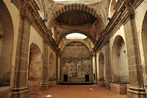 Inside the Church of the Capuchinas, Antigua Guatemala