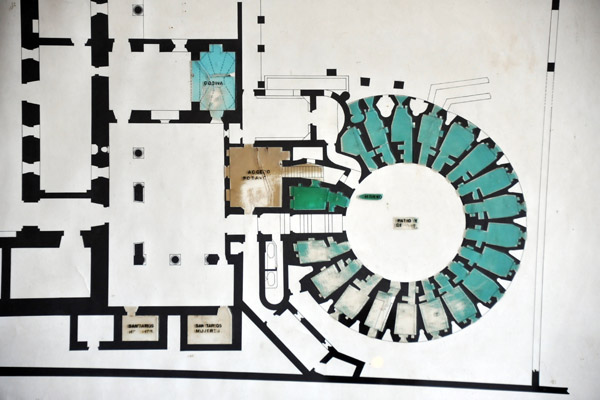 Here you can see a plan of the circular dormitory of Las Capuchinas