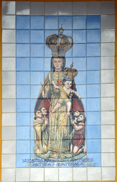 Tile work - Nuestra Madre de la Merced, Antigua Guatemala