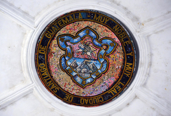 Ceiling mosaic - Muy Noble y Muy Leal Ciudad de Santiago de Guatemala