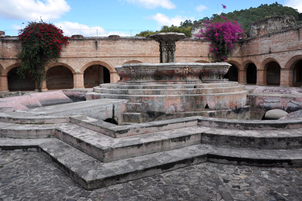 Massive fountain in the cloister courtyard of the Convento de Nuestra Seora de la Merced