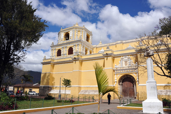 The Church of  Nuestra Seora de la Merced sits on the northeast corner of a shady plaza