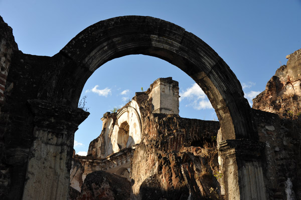 Arch of the former front entrance to the Church of the Recollection, Antigua Guatemala