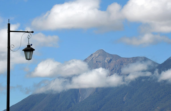 The first view of Volcan de Fuego (3763m/12,345ft) 