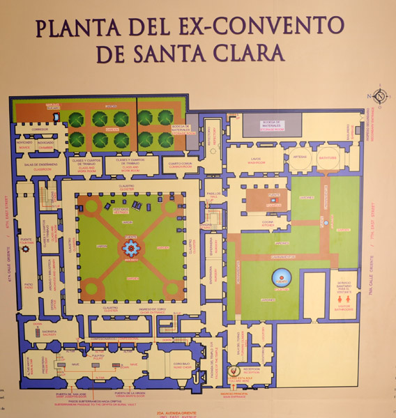 Map of the Former Convent of Santa Clara, Antigua Guatemala
