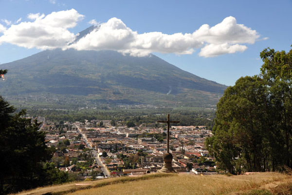 View of Antigua Guatemala from Cerry de la Cruz