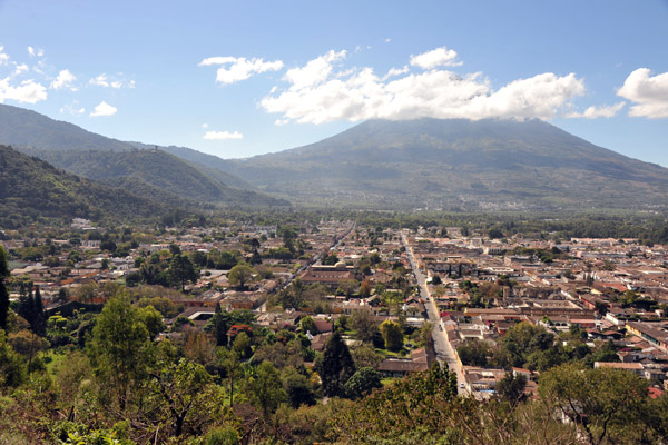 View of Antigua Guatemala from Cerro de la Cruz