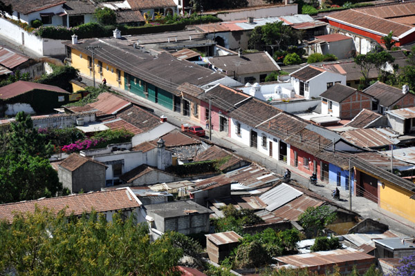 Colorful colonia houses of Antigua Guatemala, 4a Av Nte